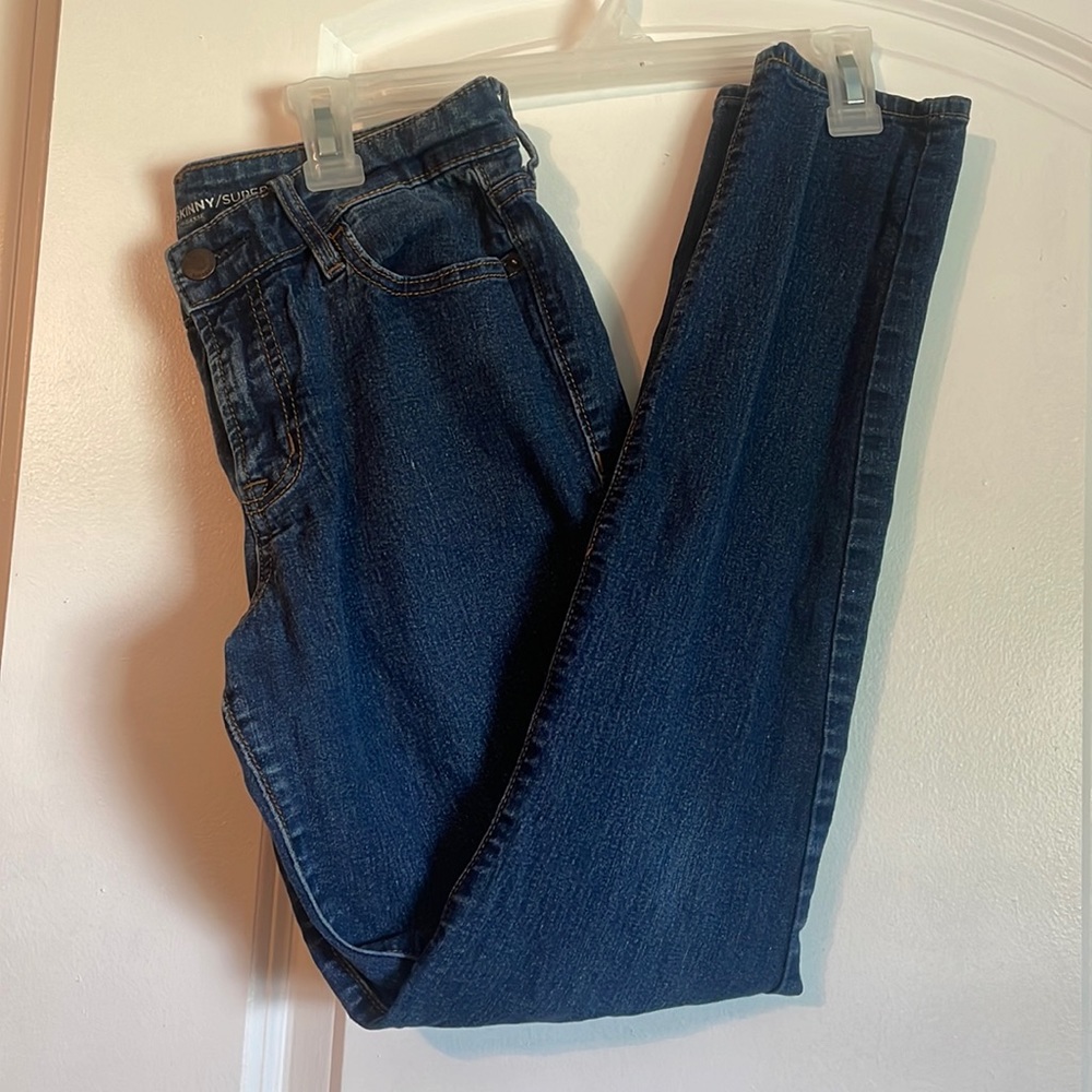 Old navy blue jeans